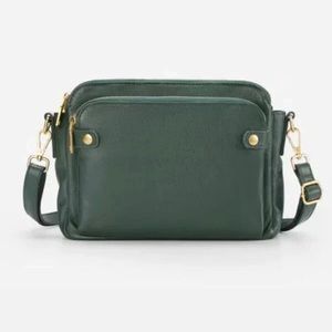NWOT!  Dark green crossbody multi-functional shoulder bag.